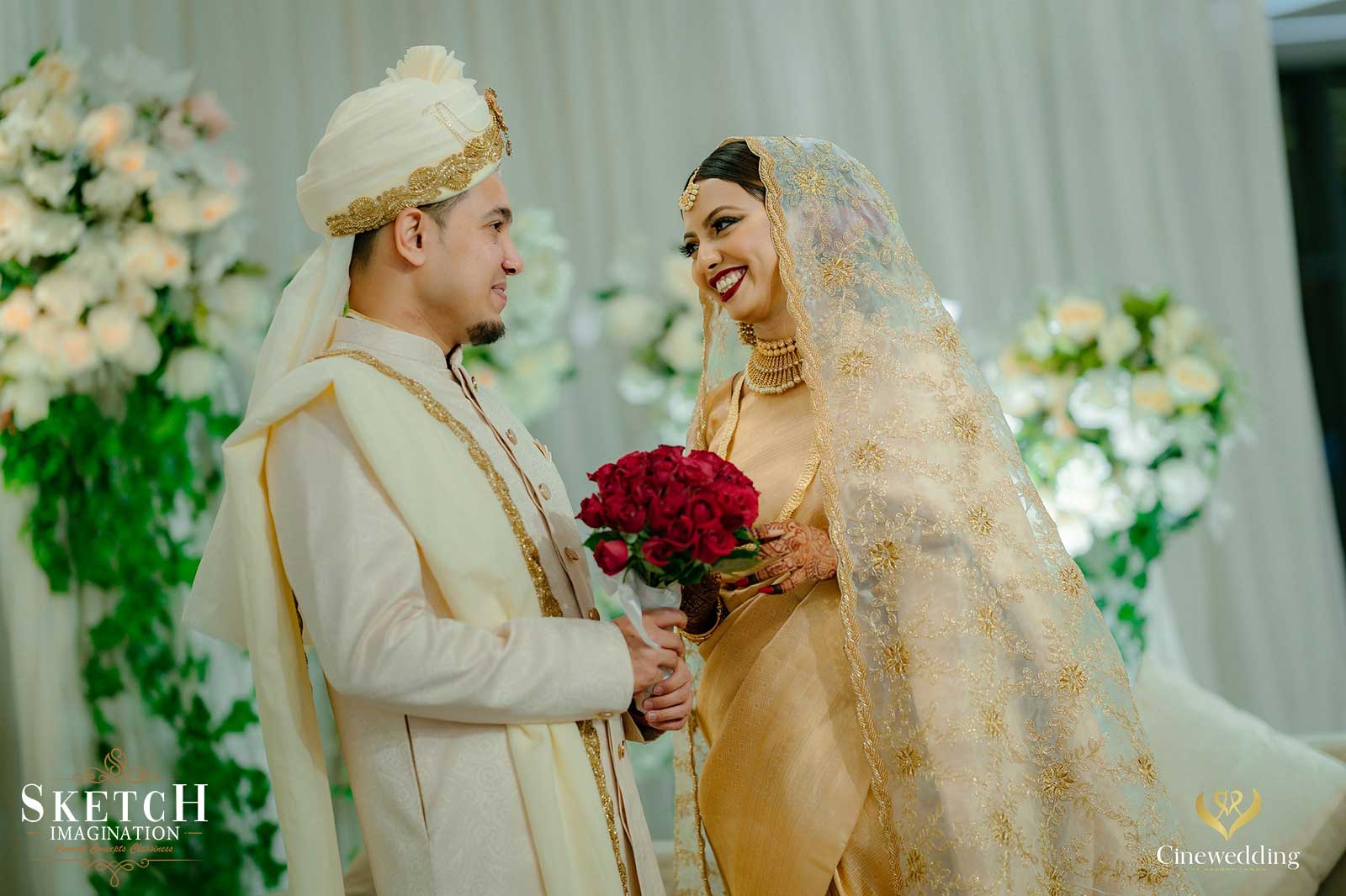 Tying Knot Amidst The Lush Surrounding